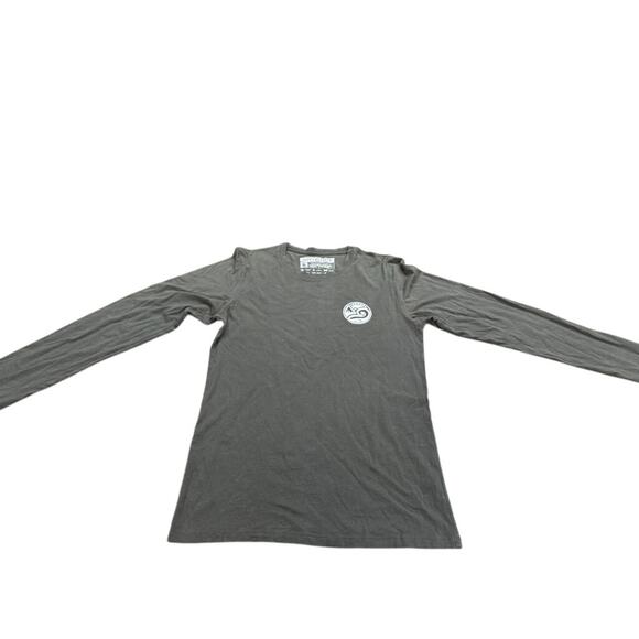 "HAPPY EARTH" Conscious Cotton Organic Shirt Unisex SZ S Gray Full Back Graphics - Picture 1 of 7